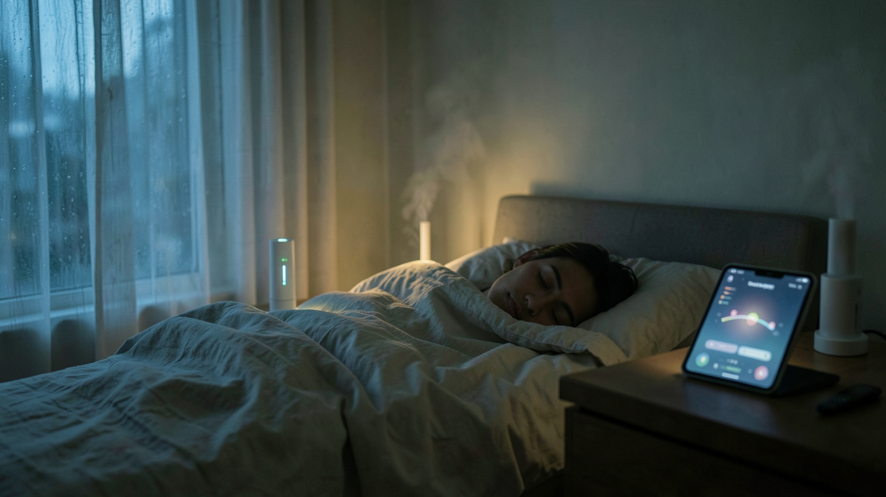 非接触AI睡眠計測「AI Sleepbot」がSmartThings連携、寝室全体を自動制御へ
